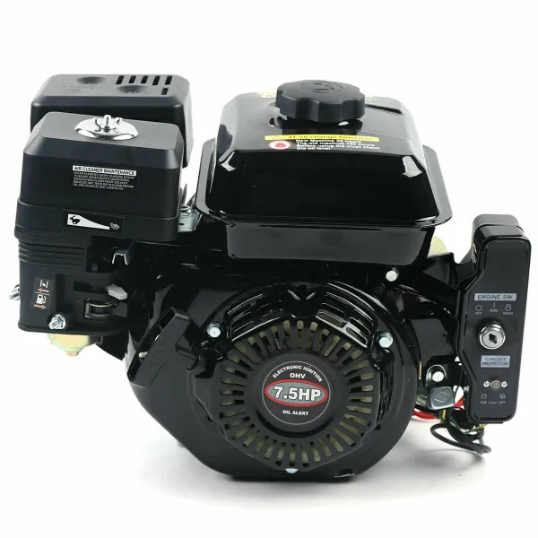 7.5HP Electric Start Go Kart Log Splitter 212CC Gas Engine Power Motor Upgrade Version