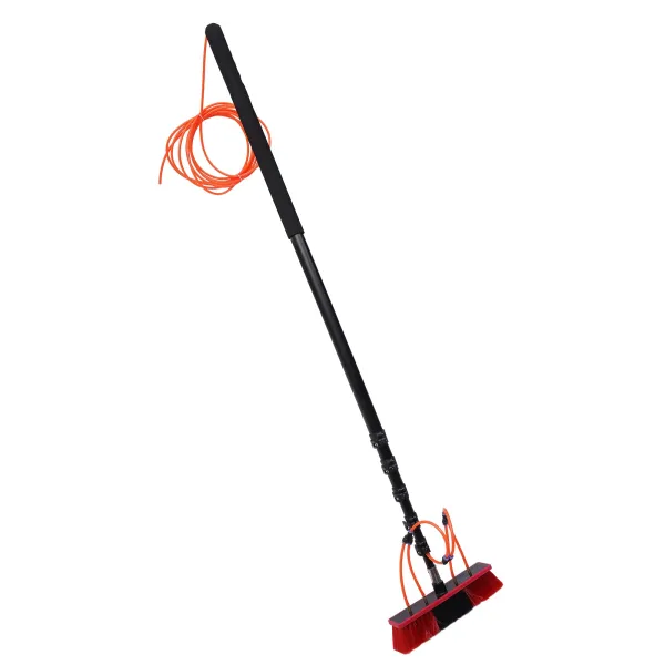 Water Fed Pole Kit, 24ft Length Water Fed Brush, Water Fed Cleaning System